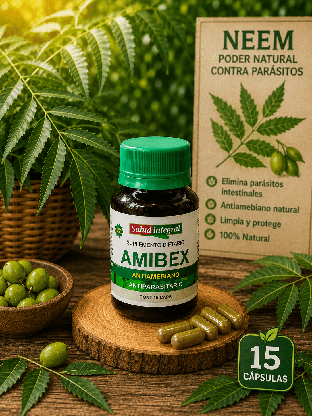 Amibex 15 capsulas